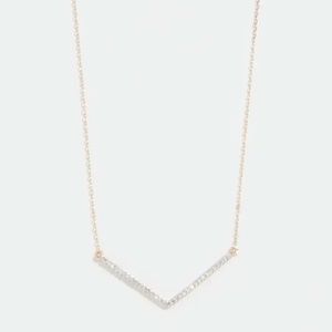 Adina Reyter 14k Diamond Large Pave V Necklace